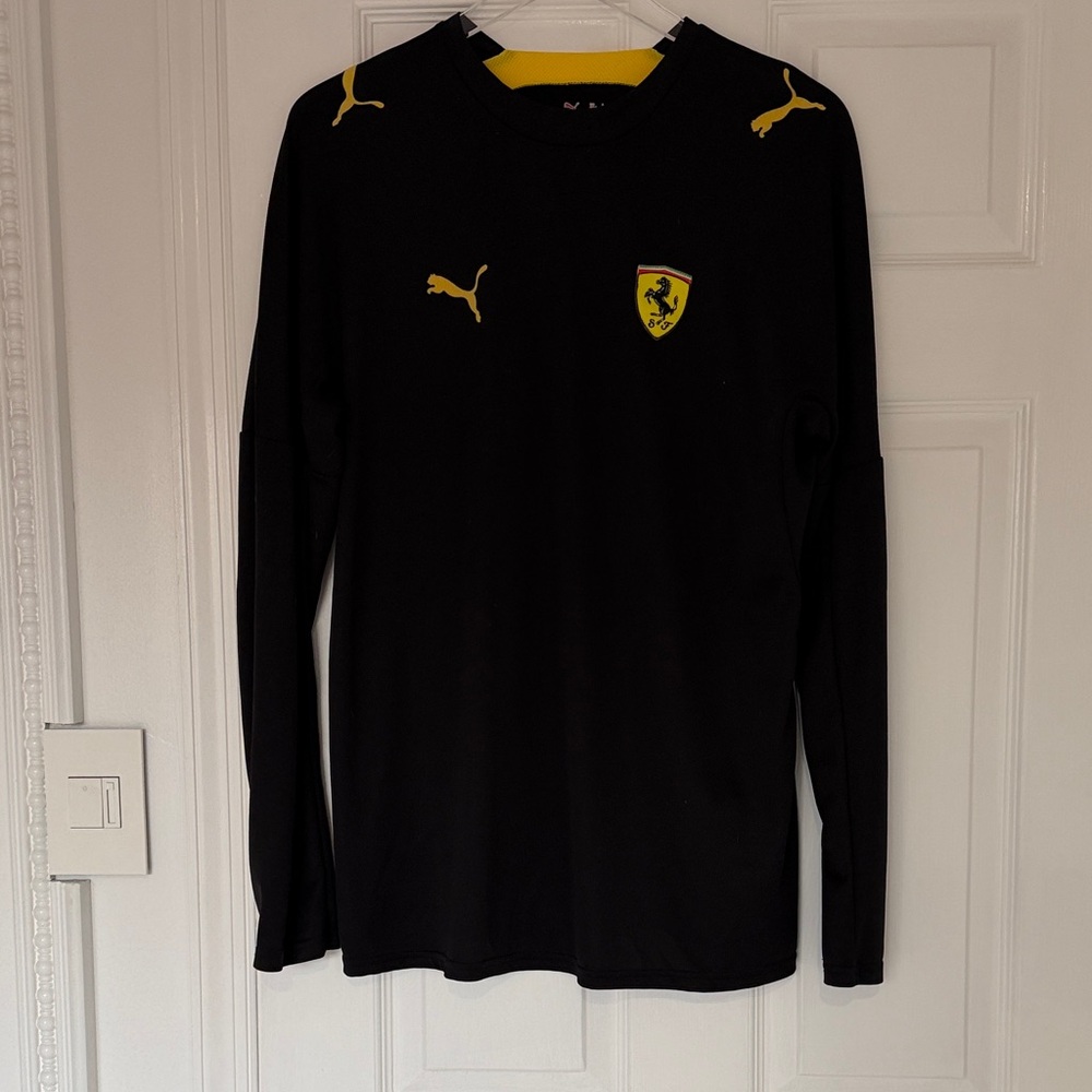 Men’s Puma Ferrari Black Long Sleeve Shirt